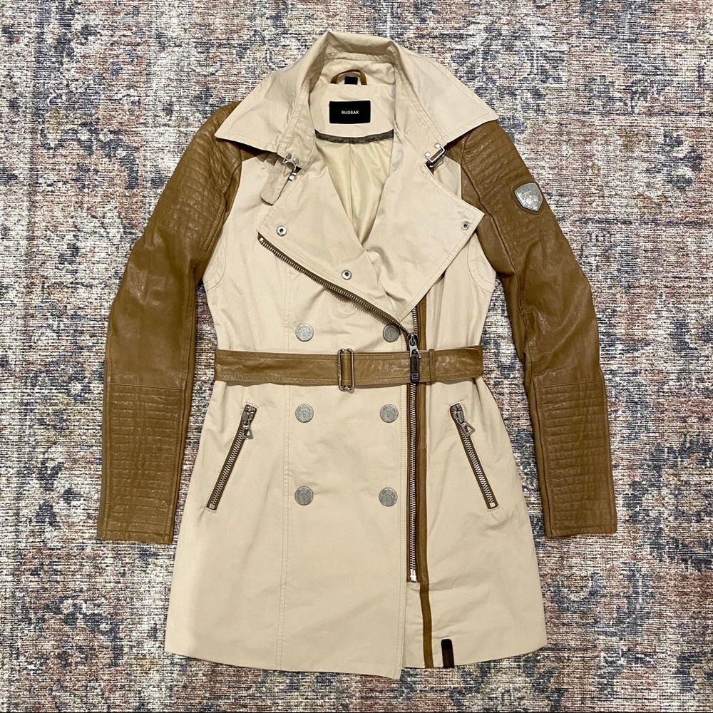 Rudsak Leather Trench Coat